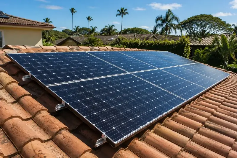 Installation de panneaux solaires à Brens